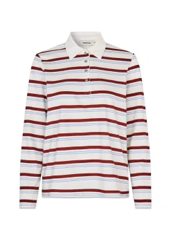 Hellenmd LS stripe polo>Modström Discount