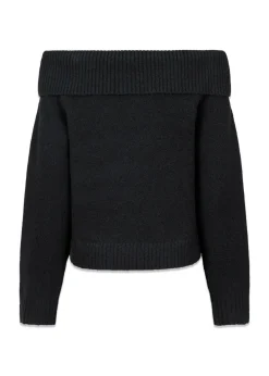 Jane Knit Blouse>Neo Noir Hot