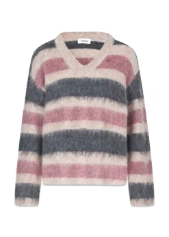 KaneMD stripe v-neck>Modström Online