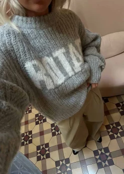 Knitted Logo Sweater><noscript><img width=