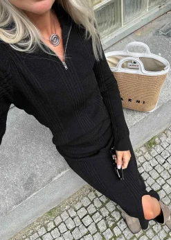 KrissaMD zip t-neck><noscript><img width=