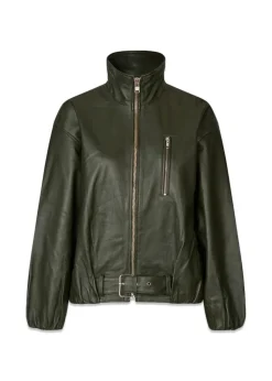 Lenny Leather Jacket>Oval Square Clearance