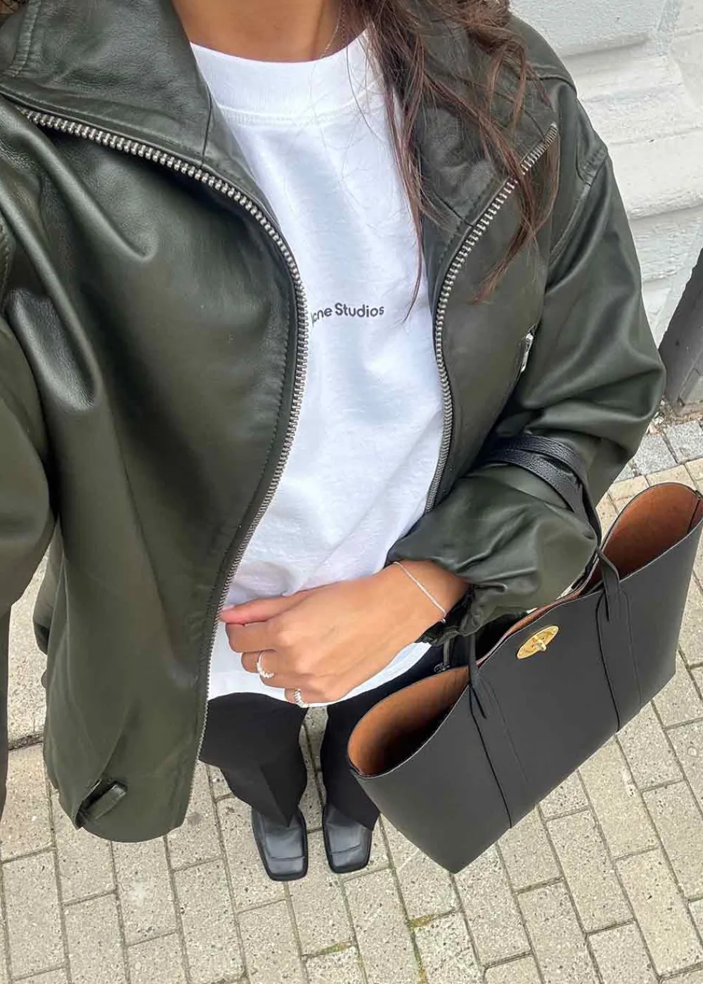 Lenny Leather Jacket>Oval Square Clearance