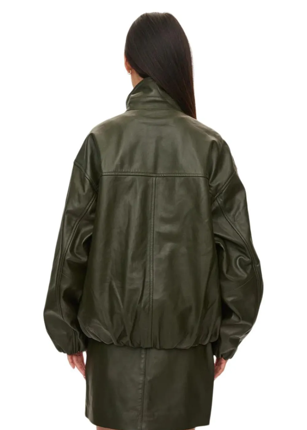 Lenny Leather Jacket>Oval Square Clearance