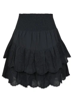 Line Emb Skirt>Neo Noir New