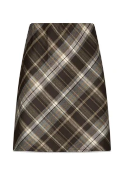 Lunna Check Skirt>Neo Noir New