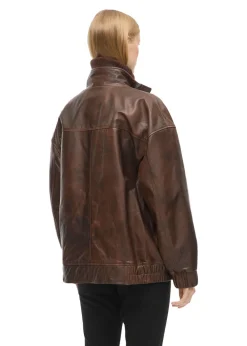 OVERSIZED LEATHER JACKET><noscript><img width=