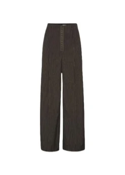 PINSTRIPE WIDE LEG PANTS>Rotate
