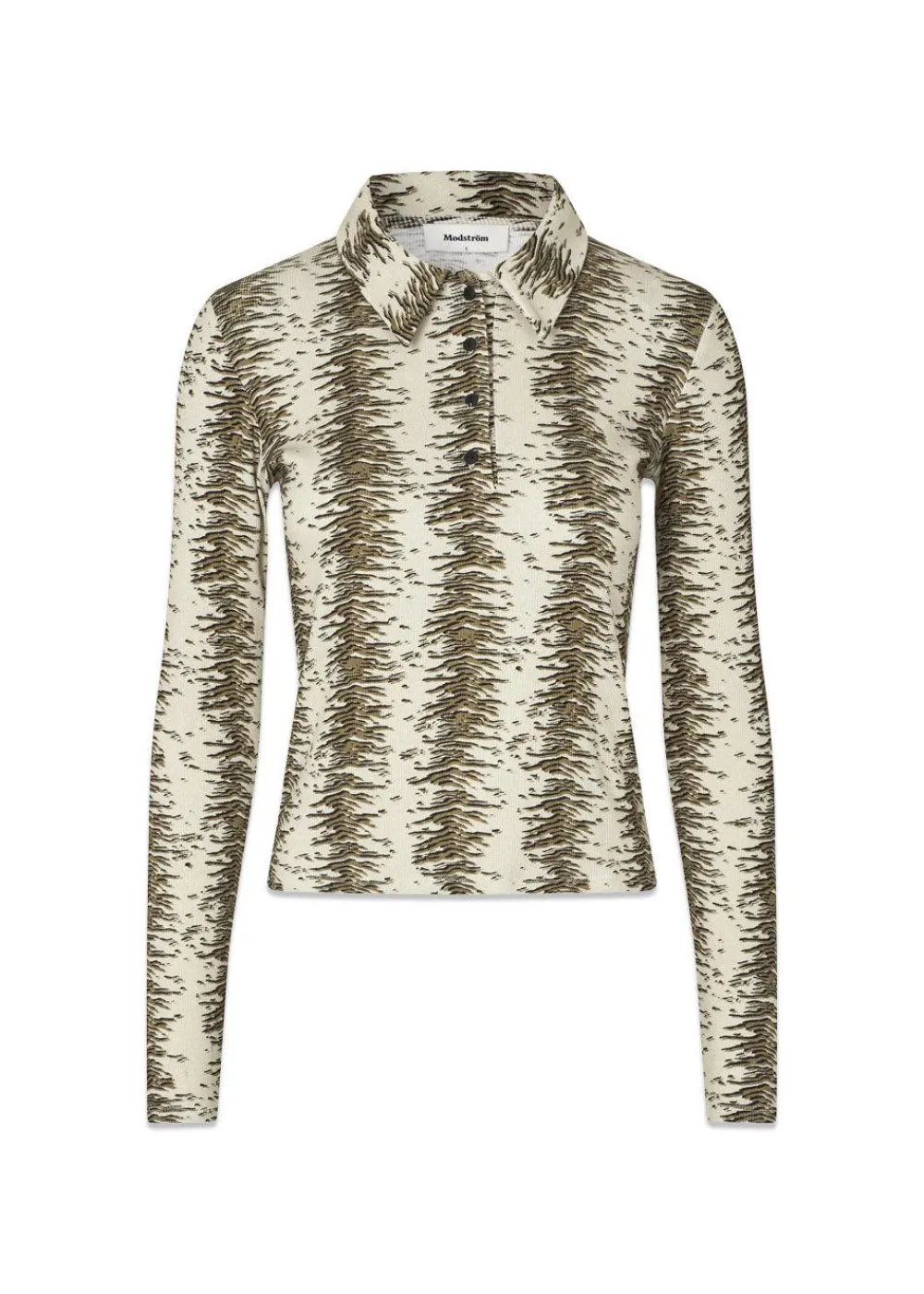 Porsiamd print LS polo>Modström Discount