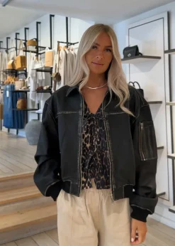 Rocker Leather Bomber>Oval Square Discount