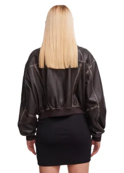 Rocker Leather Bomber><noscript><img width=