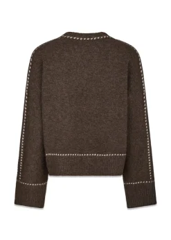 Roeme Knit Stitch Blouse>Neo Noir Best