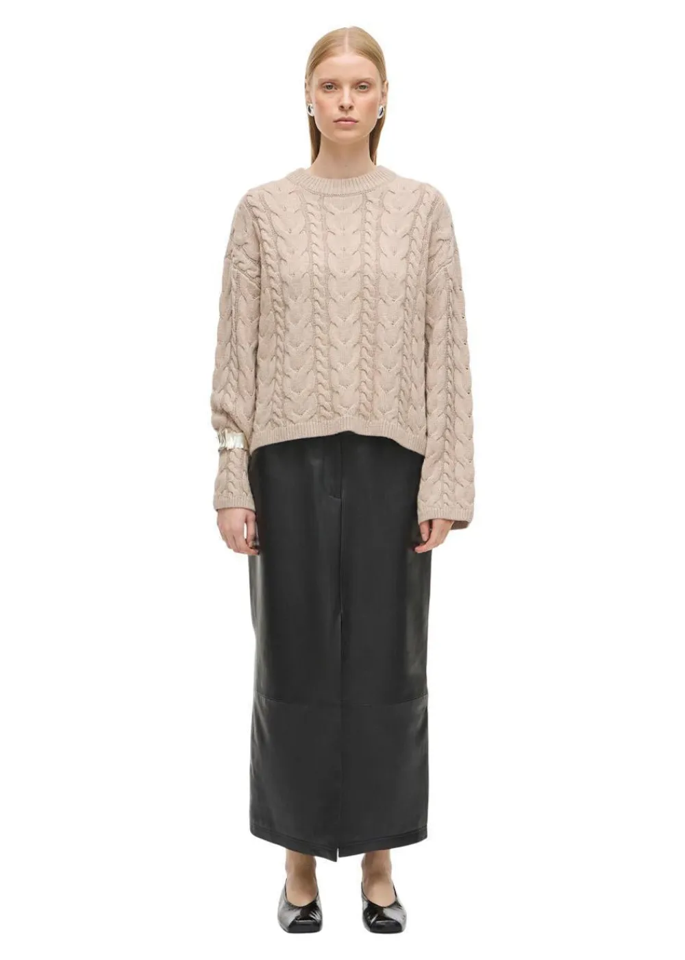 ROUDARLENE LS O-NECK KNIT>ROUGE EDIT Outlet