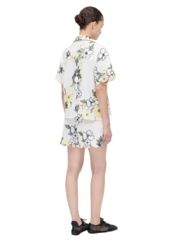 SCALLOPED ELASTICATED WAISTBAND SHORTS><noscript><img width=