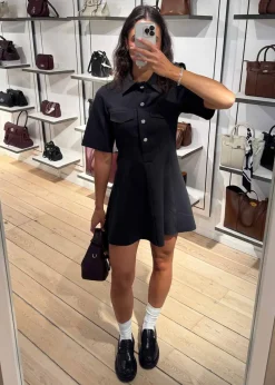 Scuba Neoprene Fitted Mini Dress>Ganni Hot