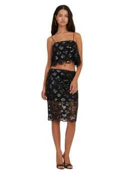 Sequins Pencil Skirt><noscript><img width=