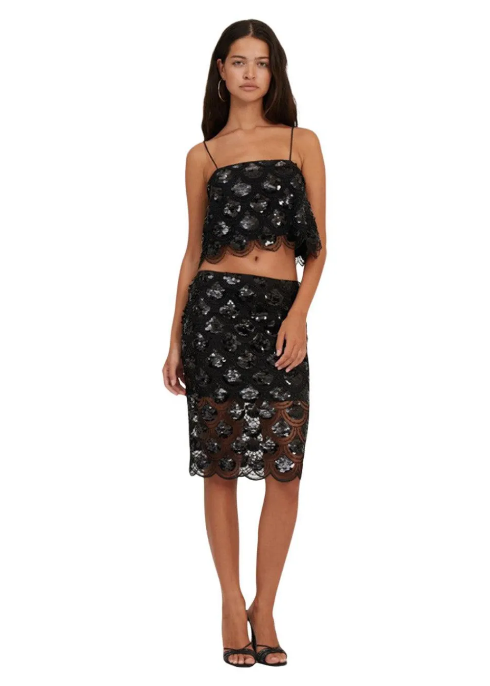 Sequins Pencil Skirt>Rotate Online