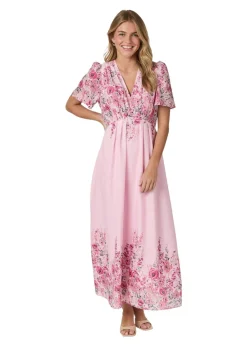 Serna Flower Print Dress><noscript><img width=