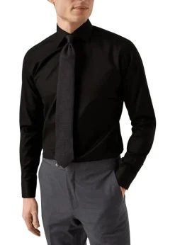 Slim Fit Signature Twill Pointed>Eton Discount