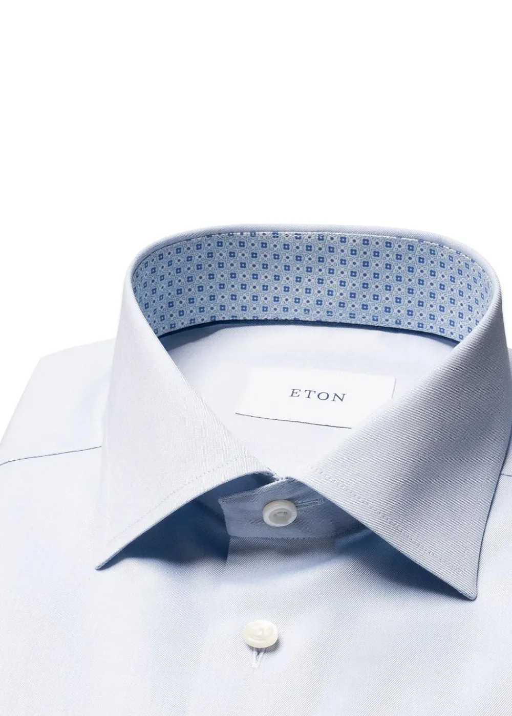 Slim Signature Twill Geometric Effect Shirt>Eton Clearance