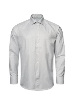 Slim Stripped Signature Oxford Shirt>Eton Discount