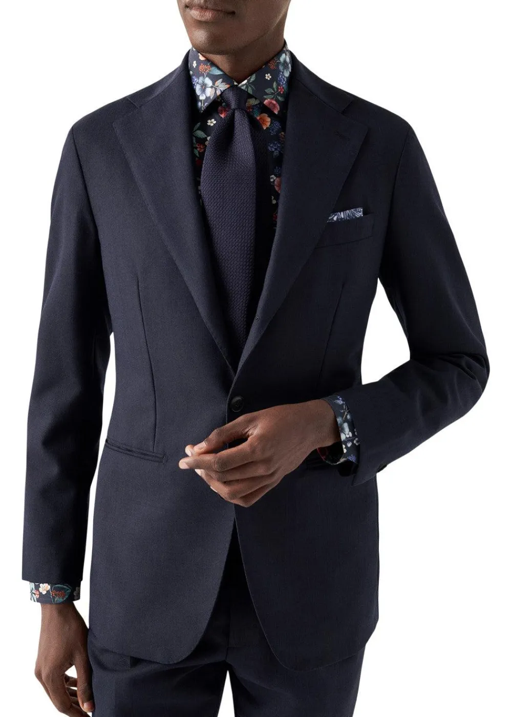 Slim-Floral Print Signature Twill>Eton Hot