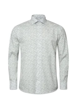 Umbrella Print Poplin Slim Shirt>Eton Sale