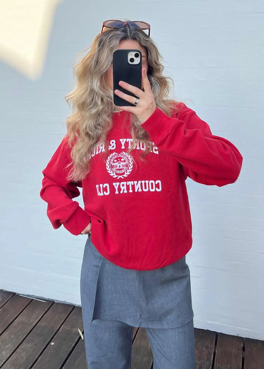 Varsity Crest Crewneck>Sporty & Rich Outlet