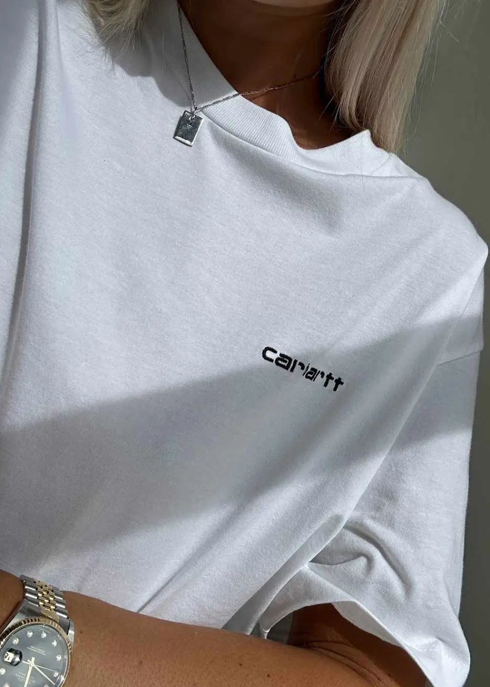 W S/S Script Embroidery T-S>Carhartt WIP New