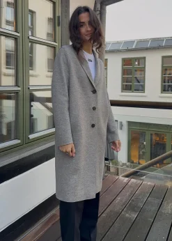 WOMEN OVERCOAT PRESSED WOOL>Harris Wharf London Hot