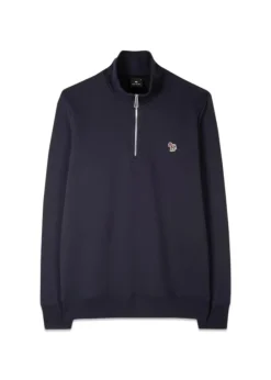 Zebra Logo Zip-Neck Sweatshirt>Paul Smith - PS Hot